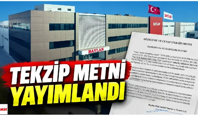 Baylan’dan Fon Soruşturması Haberine Tekzip