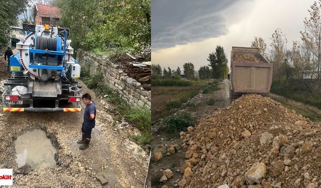 Tokat’ta 5 Ayrı Noktada Altyapı Mesaisi! Yollar ve Kanalizasyon Hatları Yenileniyor