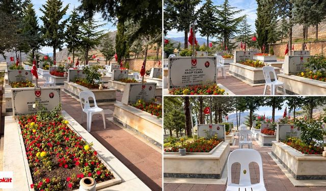 Tokat’ta Erenler Şehitliği’nde Kabirler Yenilendi