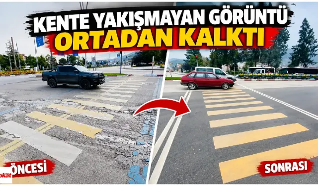 Kente yakışmayan görüntü ortadan kalktı: Ekipler o kavşakta çalışma yaptı