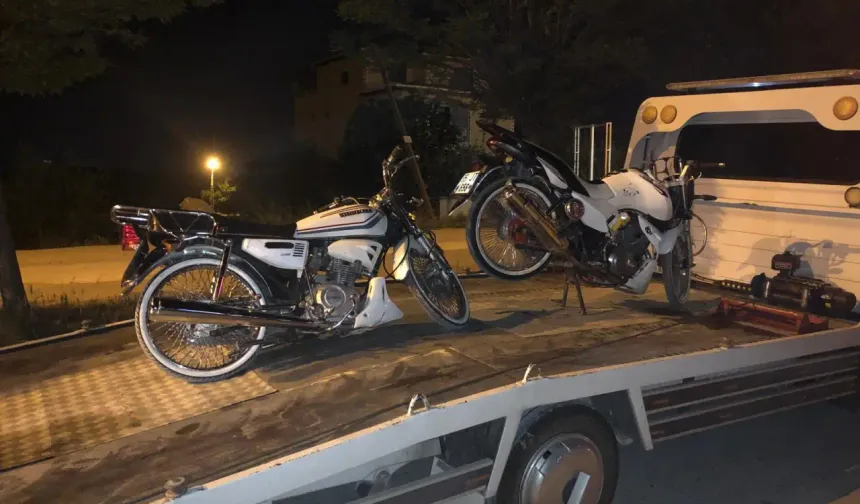Tokat'ta motosiklet sürücülerine ceza yağdı