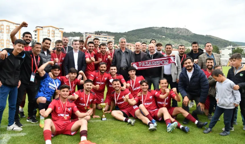 Pazarspor, Tokat 1.Amatör Futbol Ligi'nde Şampiyon Oldu