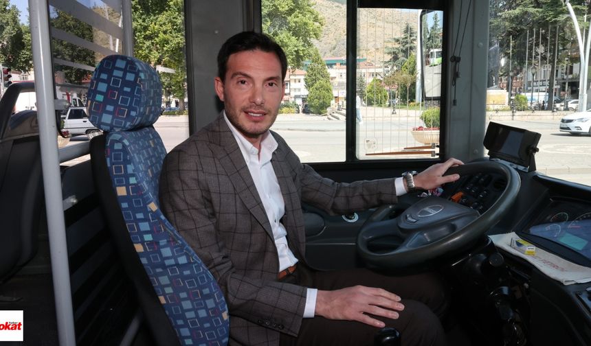 Tokat'ta Minibüs Devrimi: Başkan Yazıcıoğlu Direksiyon Başında