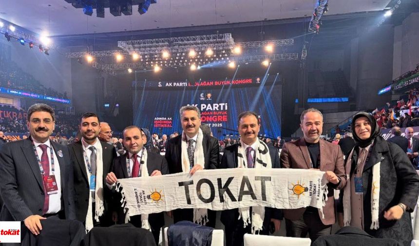 AK Parti'nin Büyük Kongresi'nde Tokat Ekibi Salonda Hazır