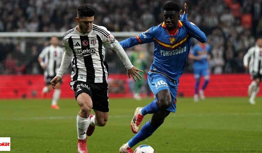 Beşiktaş, Ziraat Türkiye Kupası çeyrek finalinde evinde Göztepe'ye 3-1 yenilerek turnuvaya veda etti. Karşılaşma, Siyah-Beyazlıların 1-0 öne geçmesiyle başladı ancak maçın kırılma noktası, 36. dakikada Tayyip Talha Sanuç'un gördüğü kırmızı kart oldu. Göztepe ise bu fırsatı değerlendirerek maçı 3-1'lik skorla kazanmayı başardı.