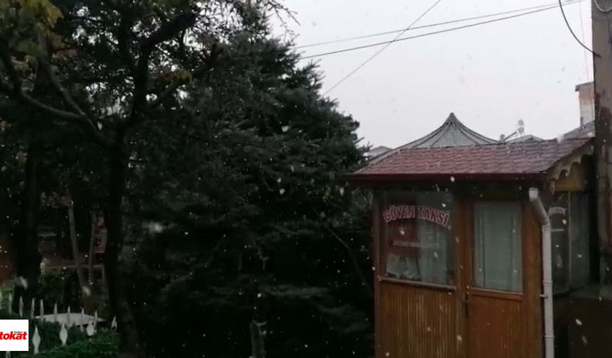 Tokat'ta Nisan Ayında Kar Sürprizi