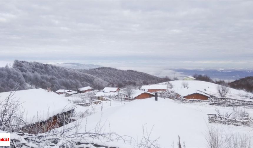 Amasya’da kar yağışı etkili oluyor