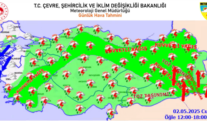 Meteoroloji Tokat’ı Uyardı: Kuvvetli Yağış Geliyor, Riskli Saatlere Dikkat!