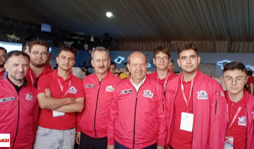 Erbaalı Öğrenciler Teknofest’te KKTC Cumhurbaşkanı ile Bir Araya Geldi