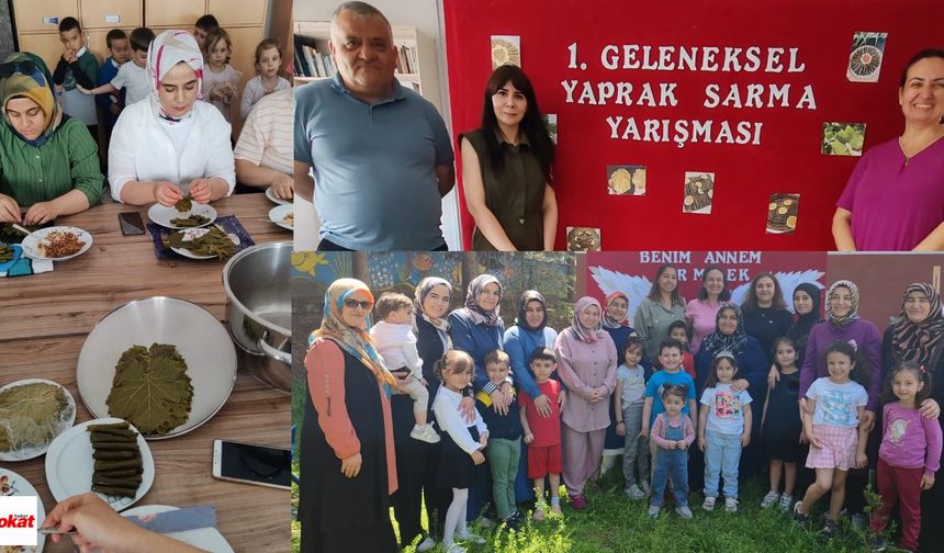 Fatih İlkokulu Velileri Yaprak Sarma Yarışmasında Hünerlerini Sergiledi