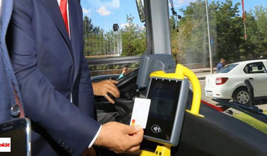 Tokat’ta Kredi Kartı İle Otobüse Binmek Artı 1 Lira
