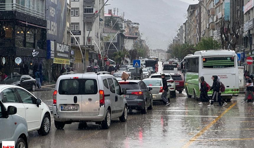 Tokat'ta Sağanak Yağış Etkisi Yaşandı!