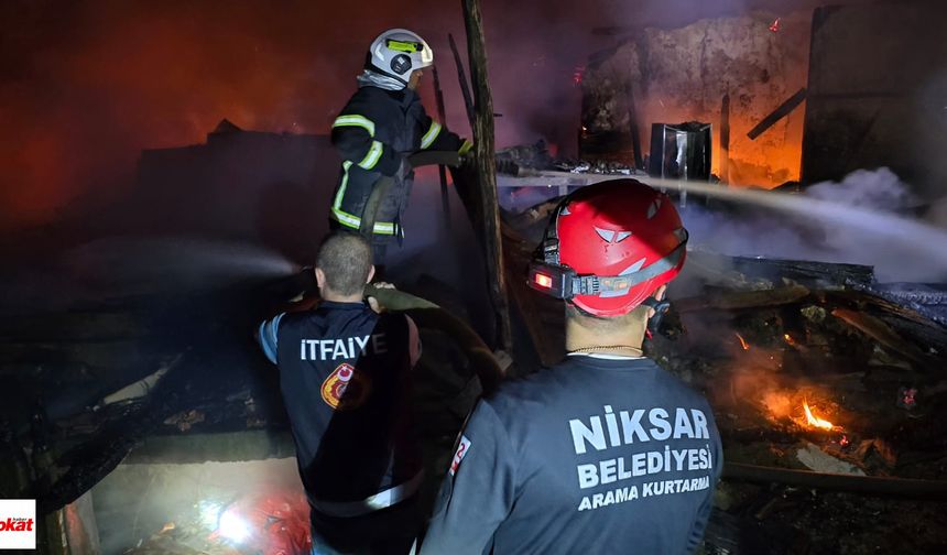 Reşadiye Beşdere Köyü'nde Yangın Kontrol Altına Alındı