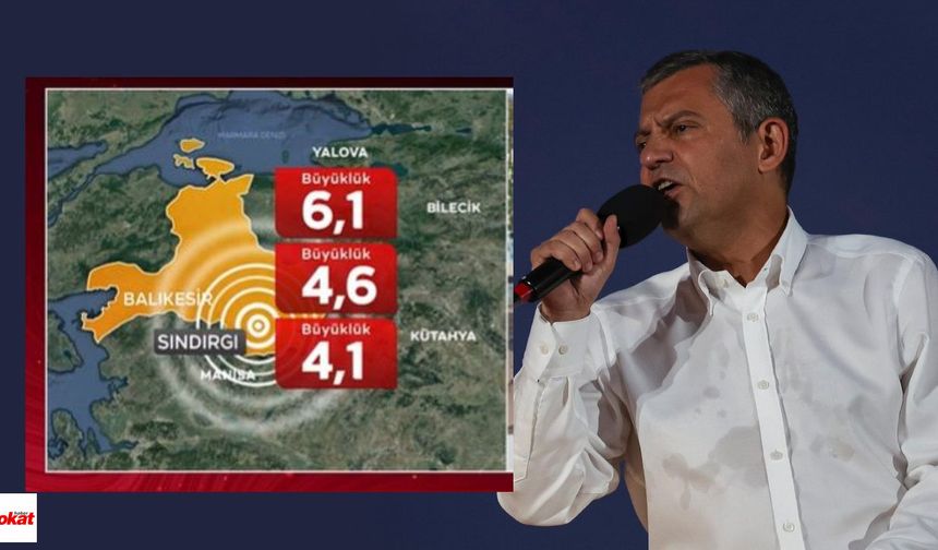 CHP Lideri Özel, Depremi Tokat'ta Öğrendi: 'Geçmiş Olsun' dedi
