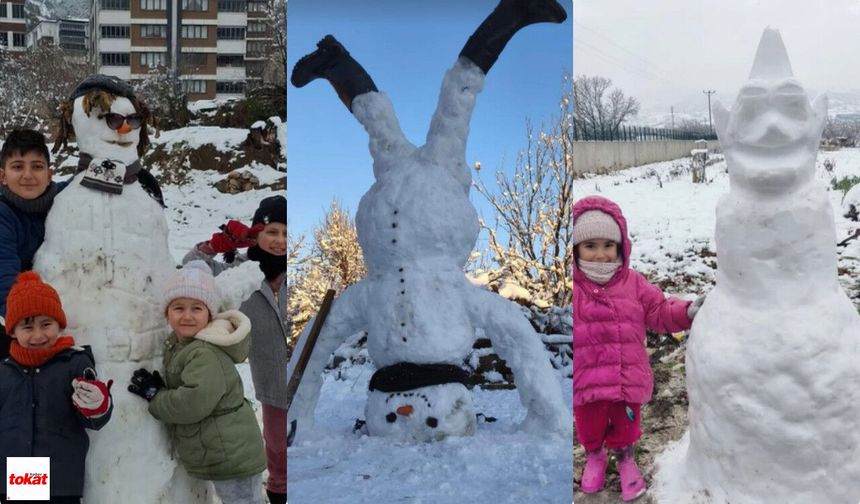 Baş Aşağıdan Uzaylıya: Tokat’ta Kardan Adam Yarışına Giren Hayal Gücü