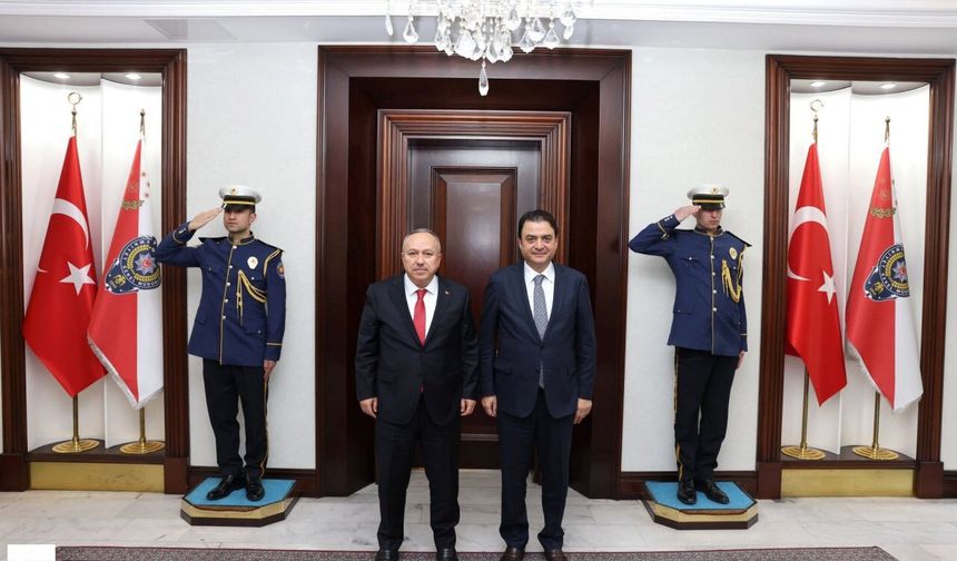 Tokat Valisi Köklü'den Emniyet Genel Müdürü Fidan'a Ziyaret