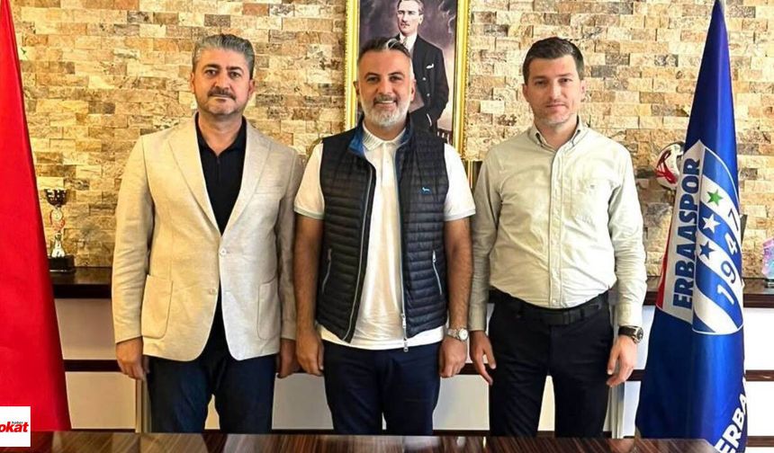 Erbaaspor'da yeni dönem başladı, ASKON Başkanı Orhan Aydın'dan hayırlı olsun ziyareti