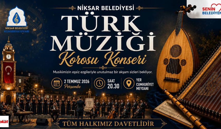 Niksar Belediyesi Türk Müziği Korosu Konser Veriyor