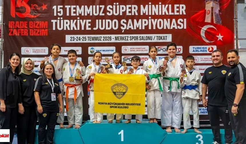 Tokat'ta Konya Fırtınası! Minik Judocular 8 Madalyayla Zirveye Çıktı
