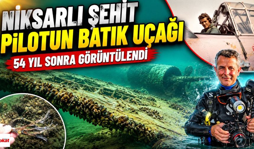 Niksarlı Şehit Pilotun Batık Uçağı 54 Yıl Sonra Görüntülendi