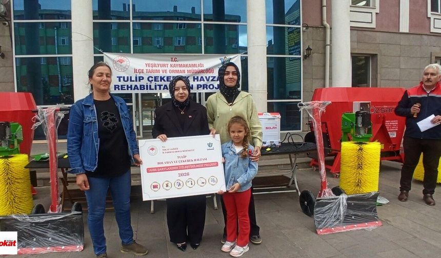 Tokat'ta Üreticilere Dev Hibe! 32 Üreticiye 579 Ekipman Verildi