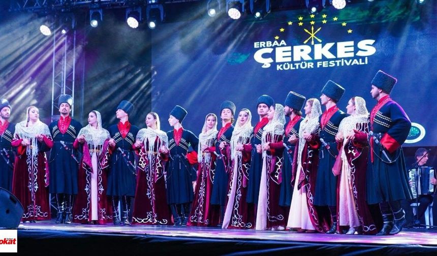 Erbaa’da Çerkes kültürü Kozlu’da yaşatıldı: Festival renkli görüntülere sahne oldu