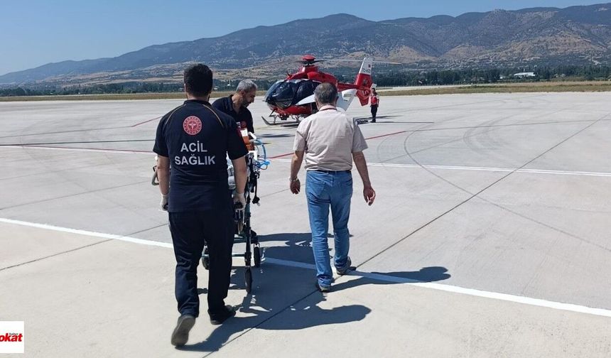 Tokat’ta 4 Aylık Bebek İçin Hava Ambulansı Havalandı