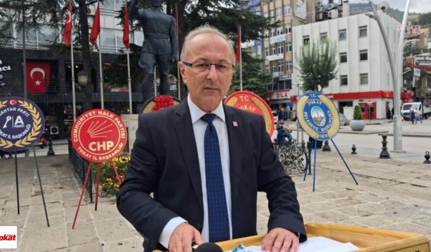 CHP Tokat’ta 103. yıl açıklaması: Ergün’den temiz siyaset ve liyakat vurgusu