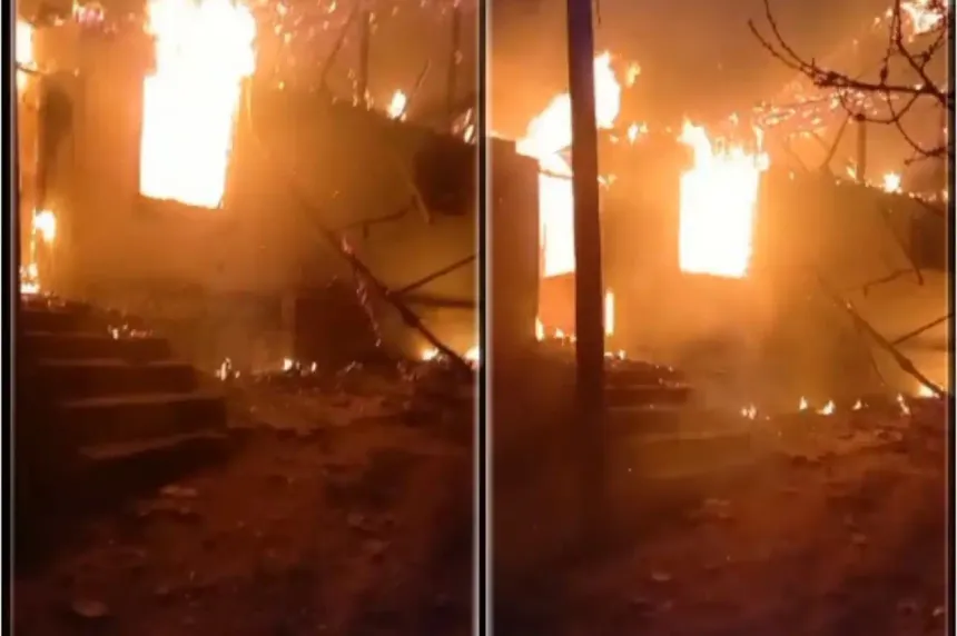 Tokat'ta Bir Köyde Yangın Felaketi