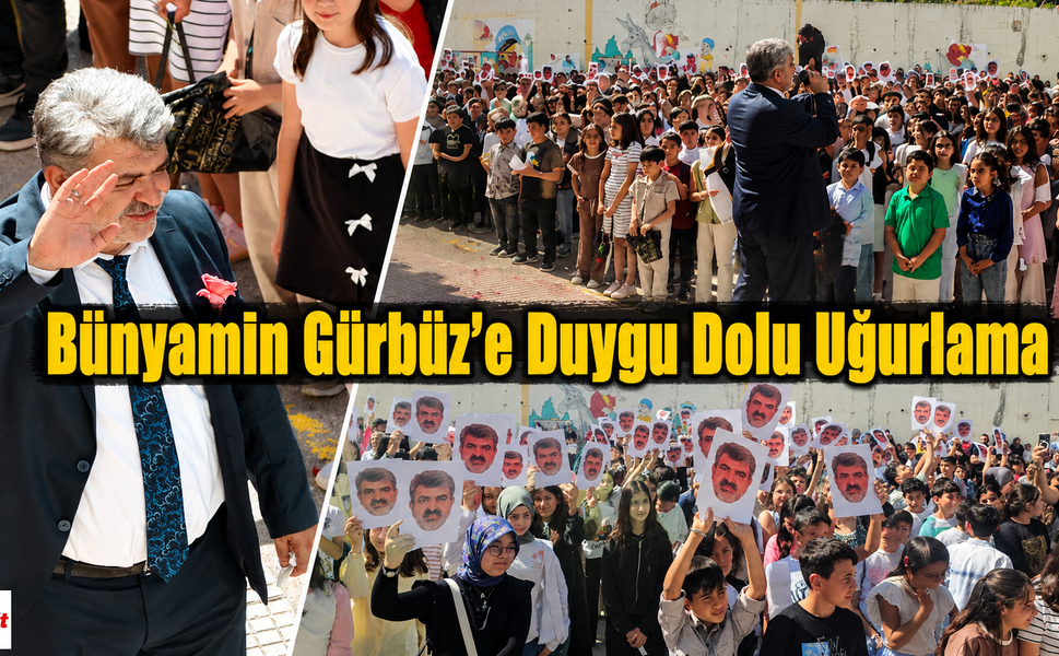 Öğrenciler ve Veliler Ayakta Alkışladı: Bünyamin Gürbüz'e Duygu Dolu Uğurlama