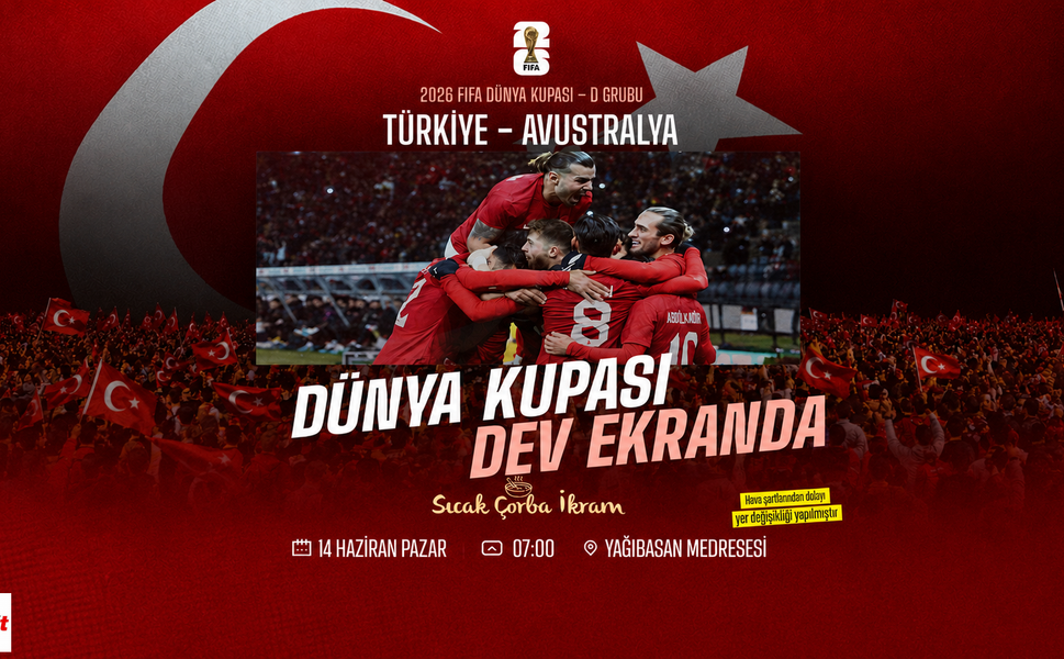 Dünya Kupası Coşkusu Yağışa Takıldı: Dev Ekran Etkinliğinin Yeri Değişti
