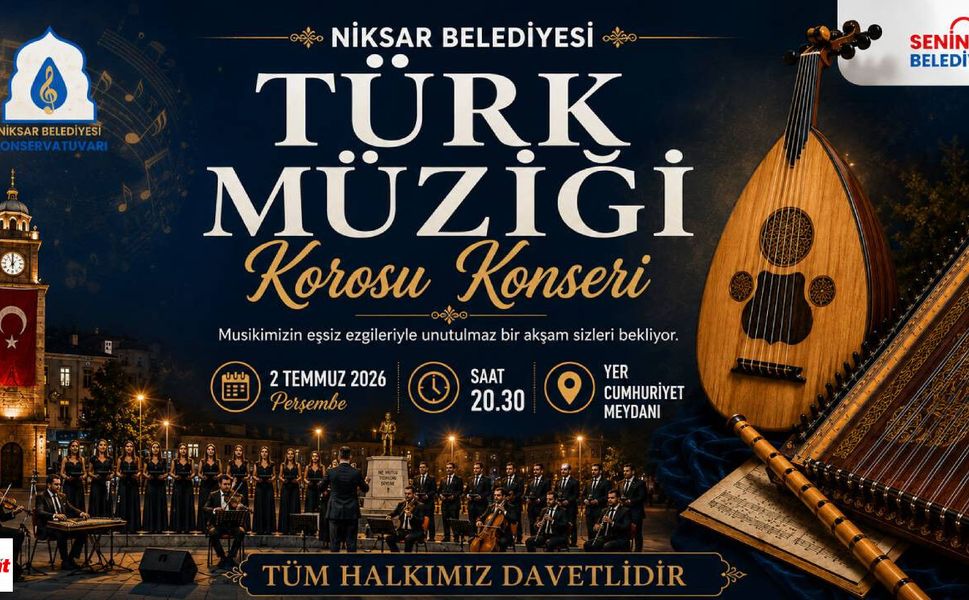 Niksar Belediyesi Türk Müziği Korosu Konser Veriyor