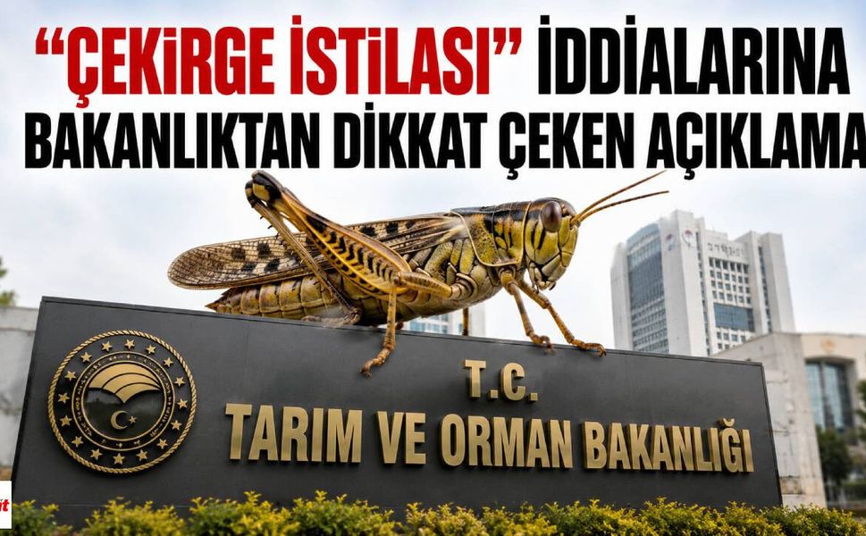 "Çekirge İstilası" İddialarına Bakanlıktan Dikkat Çeken Açıklama