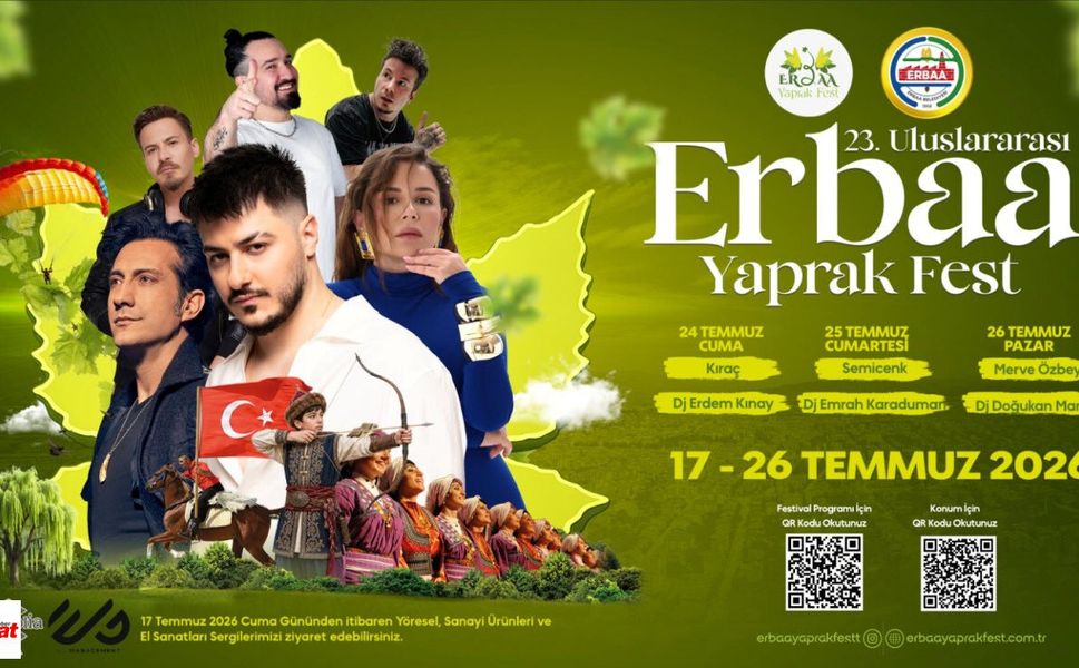 Lezzet, Müzik ve Eğlence Erbaa'da Buluşuyor! Yaprak Fest'in Programı Açıklandı