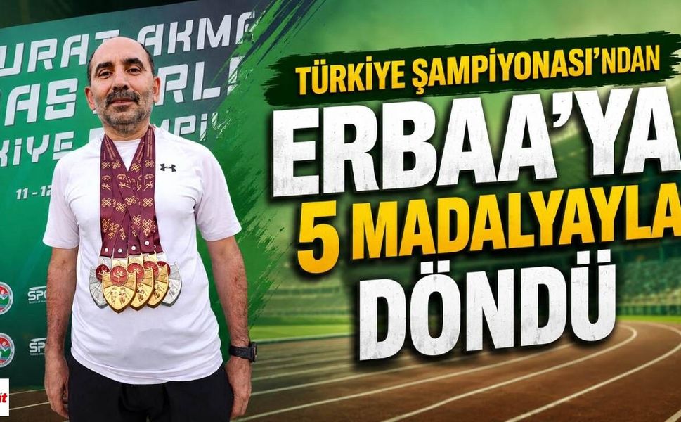 Türkiye Şampiyonası'ndan Erbaa'ya 5 Madalyayla Döndü