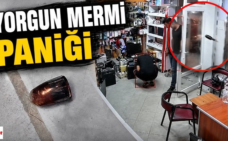 Niksar'da Yorgun Mermi Paniği: Önce Araca, Sonra İş Yerine İsabet Etti