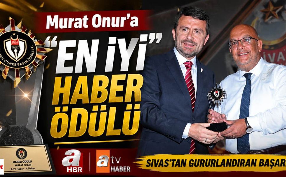 Murat Onur'a "En İyi Haber" Ödülü