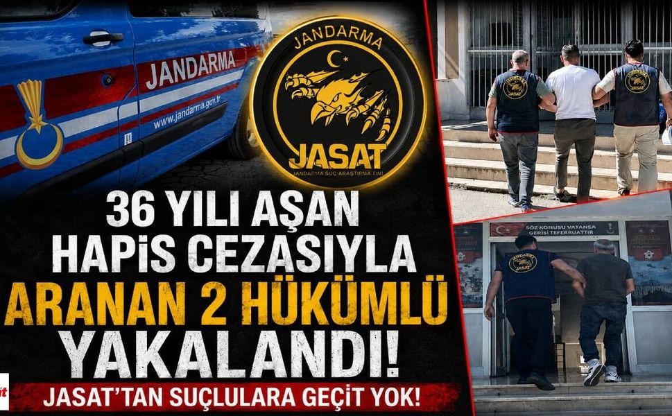 Tokat'ta JASAT'tan başarılı operasyon: 36 yılı aşan hapis cezasıyla aranan 2 hükümlü yakalandı