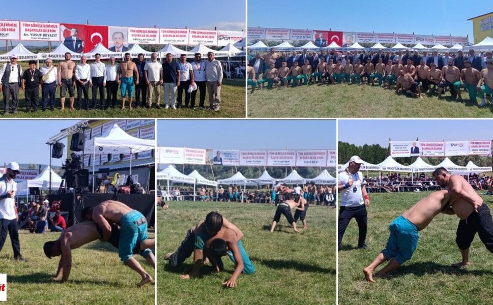 Başçiftlik’te er meydanında nefes kesen kapışma: Başpehlivanlık Cengizhan Şimşek’in oldu
