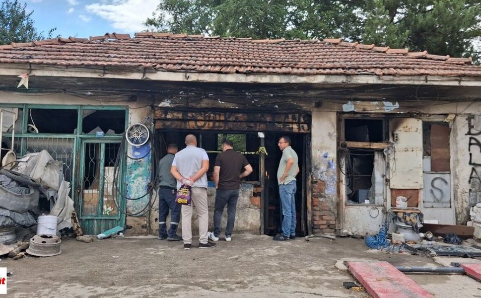 Lastik Tamircisi Alevlere Teslim Oldu