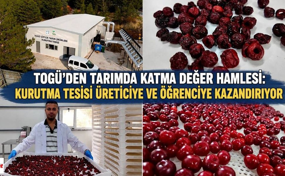 TOGÜ'den Tarımda Katma Değer Hamlesi: Kurutma Tesisi Üreticiye ve Öğrenciye Kazandırıyor
