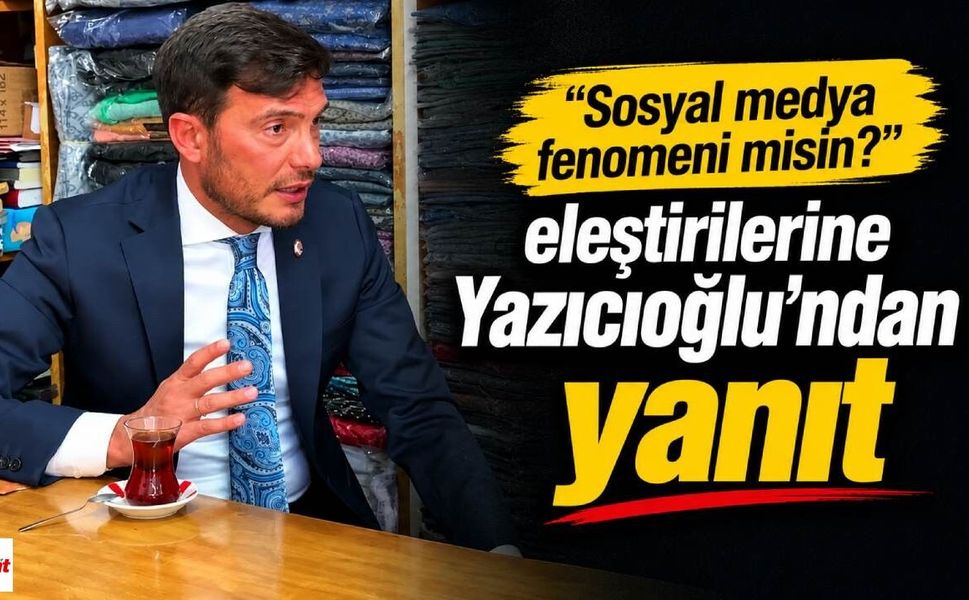 Başkan Yazıcıoğlu sosyal medya eleştirilerine cevap verdi