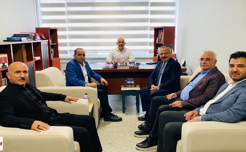 Yusuf Beyazıt ve beraberindeki heyetten Kemal Özdilek’e taziye ziyareti