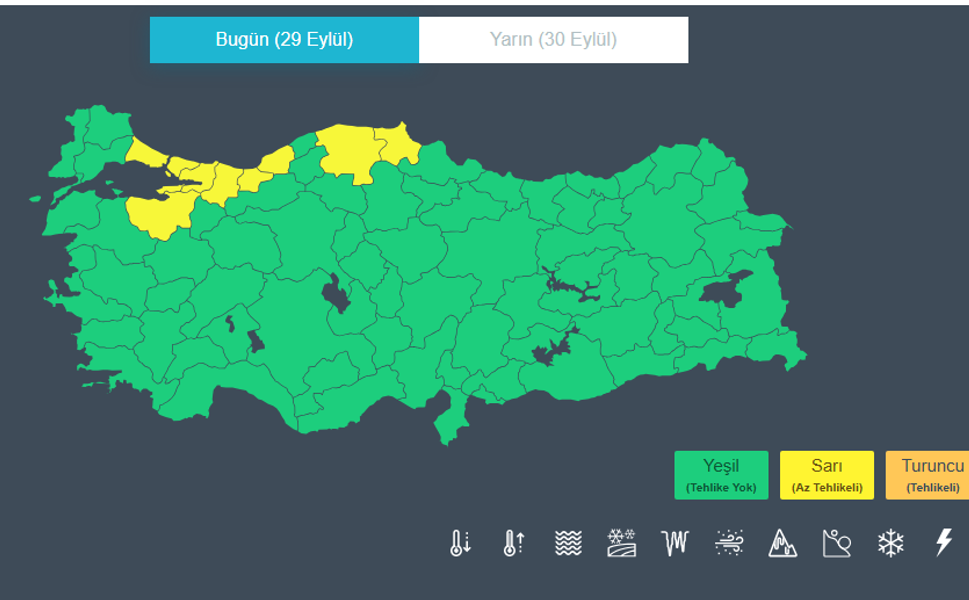 İçişleri Bakanlığı'ndan Kuvvetli Yağış Uyarısı: 8 İl İçin Alarm