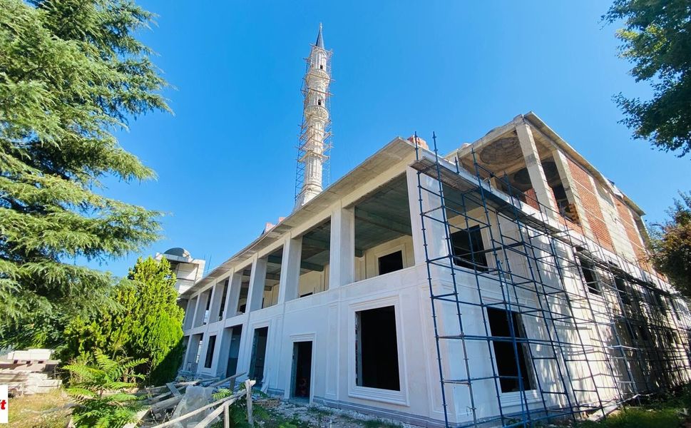 7 bin 500 kişilik dev projede çalışmalar sürüyor: İlk minare tamam