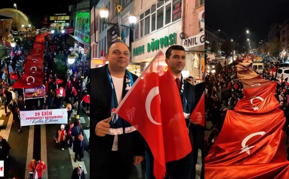 Erbaa Sokakları Kırmızı-Beyaza Büründü: 29 Ekim Yürüyüşü Büyük İlgi Gördü