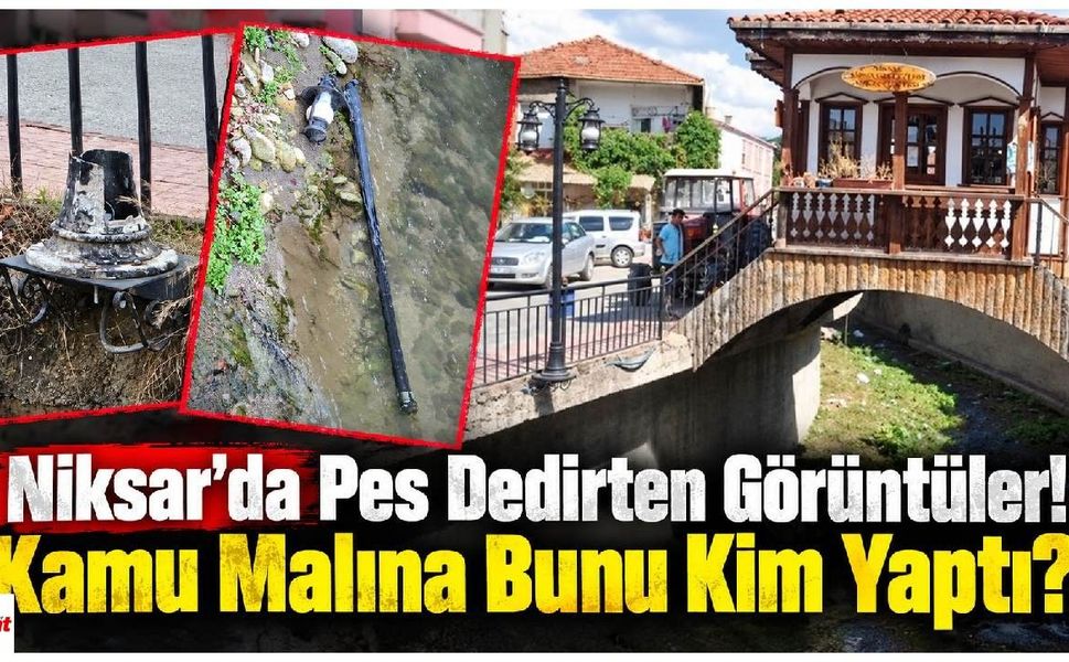 Niksar’da Pes Dedirten Görüntüler! Kamu Malına Bunu Kim Yaptı?