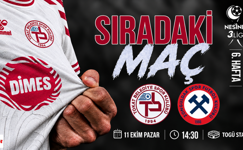Tokat Belediyespor, Zonguldakspor’u konuk edecek
