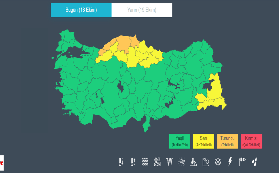 10 il için turuncu alarm! Bakan Kurum’dan kuvvetli yağış uyarısı