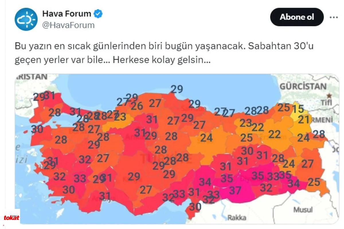 Tokat Rekor Sıcaklık1